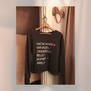 Disney Princess Cropped Sweatshirt // X-Large